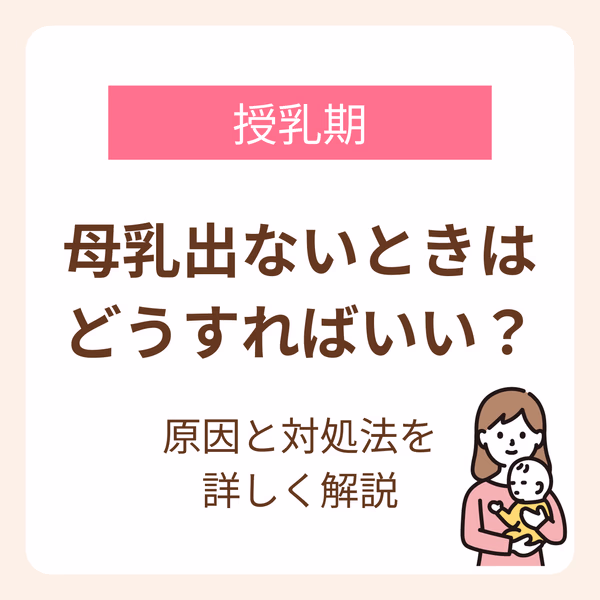母乳が出ないときはどうすればいい?というママの疑問を中心に、母乳が出ない原因と今すぐできる対処法を解説しています。