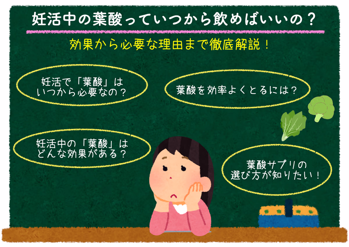 妊活中の葉酸の効果から必要な理由について徹底解説